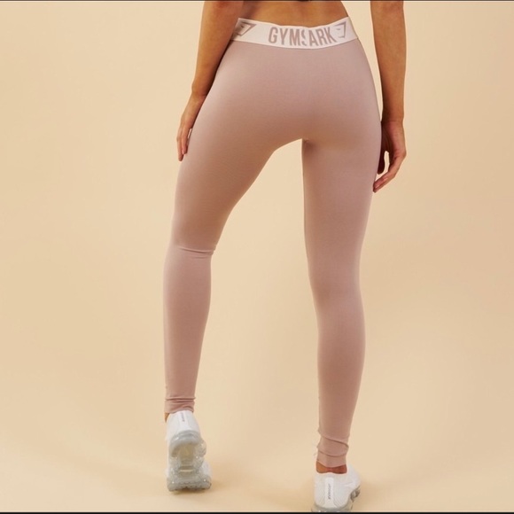 Gymshark Fitted Leggings in Color Taupe - Picture 3 of 5